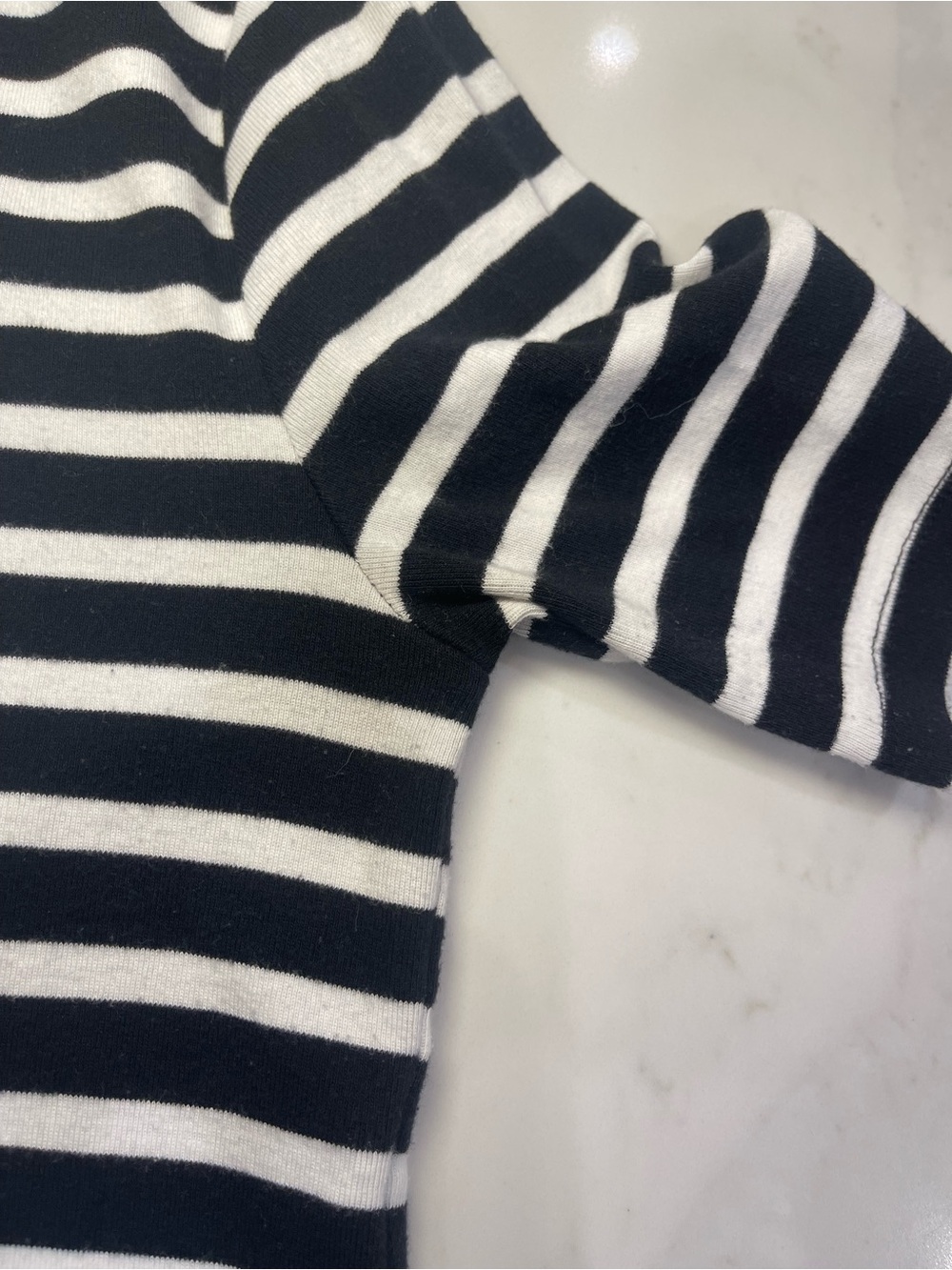 GAP Black & White Striped Short Sleeve “Modern Tee” - Women’s - Picture 8 of 11